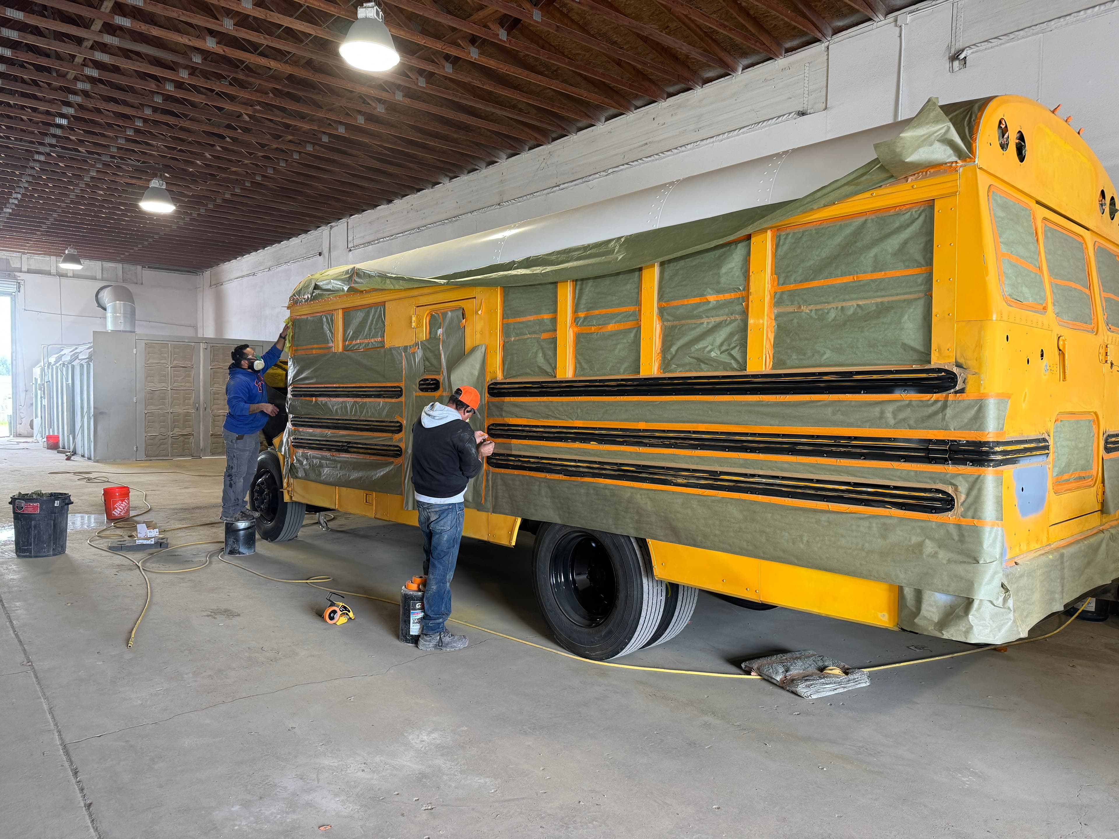 School Bus before repair