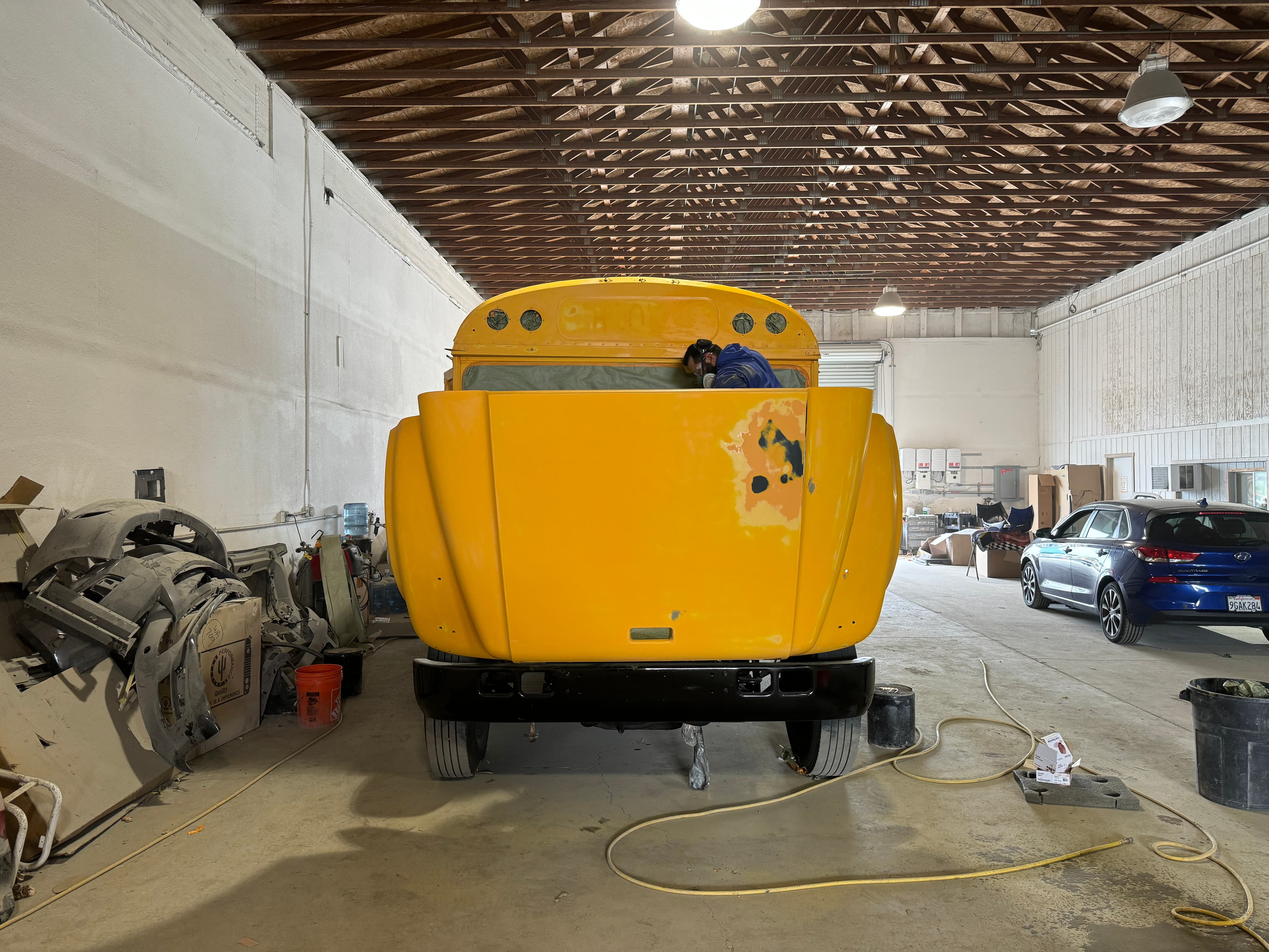 School Bus after repair